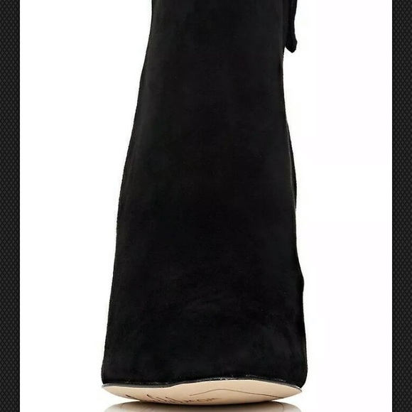 SAM EDELMAN WILSON WEDGE SUEDE BLACK  ANKLE BOOTS - Picture 5 of 5